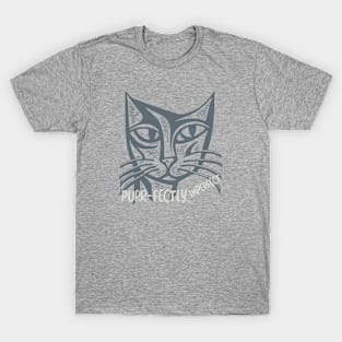 Funny Cat Pun Purr-fectly Imperfect T-Shirt